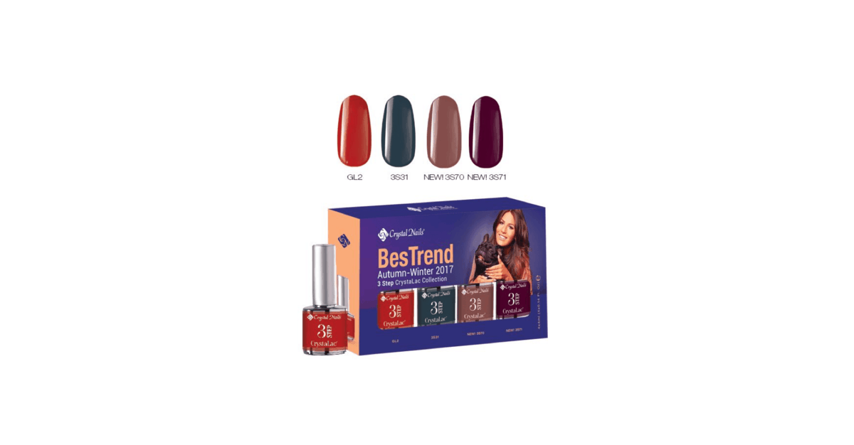 Crystal Nail 2017 Autumn Winter Bestrend Colours Crystalac Kit