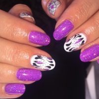 Lianne Barrie Purple Nails