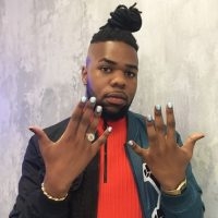 Mnek Nails To Match The Artwork For His Latest Single #paradise