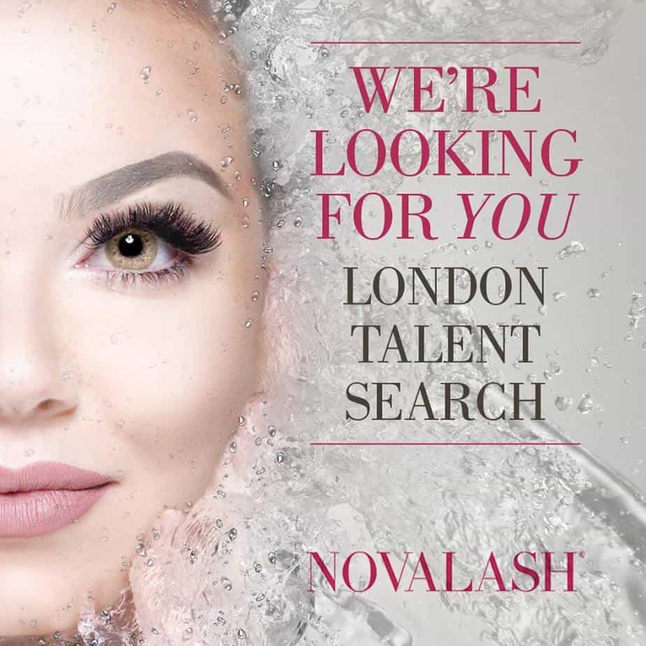 Novalash London Talent Search Ad
