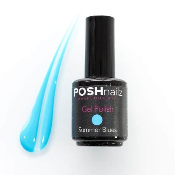 Posh Nails Gel Polish In Summer Blues £1250 Inc Vat Wwwposhnailzcouk