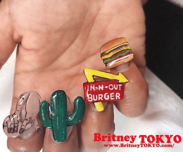 Britney Tokyo Coachella Nails