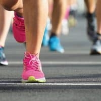 Runners Feet Woman Running