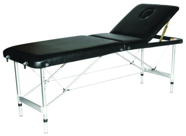 Portable Beauty Bed Black Side