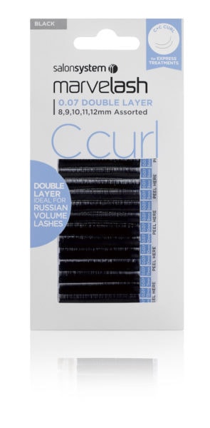 0226413 Marvelash C Curl 0.07 Dbl Layer Assrtd 8,9,10,12mm (pack)