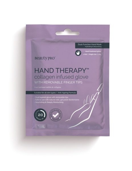 Beauty Pro Hand Therapy Collagen Infused Glove With Removable Finger Tips Www.beautypro.com