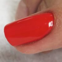 Gel polish application