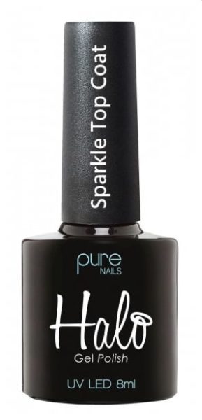 Halo Gel Polish Top Coat Sparkle Non Wipe Www.purenails.co