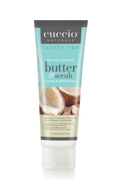 Cuccio Naturale Coconut & White Ginger Butter Scrub Www.cuccio.co.uk