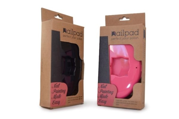 Pink Black Nailpad Packaging