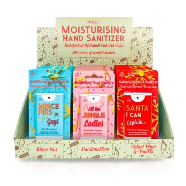 Mad Beauty Jingle Ladies Hand Sanitisers www.madbeauty.com