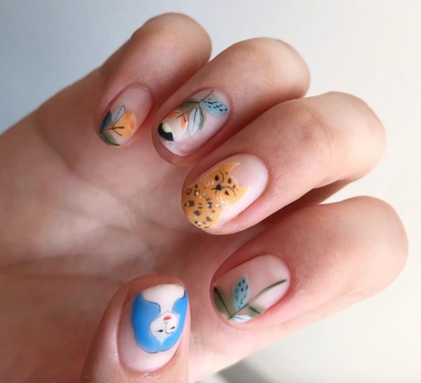 Dancing puma nails