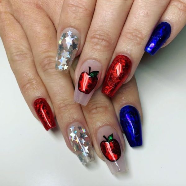 Tracy at Notorious Nails sent a client stateside with this set