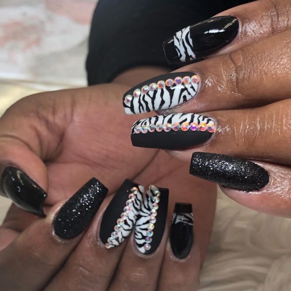 Ashe.nails Zebra Print Nails