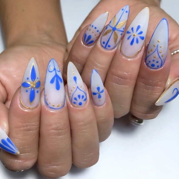 Tile inspired mani by Amy Rickaby