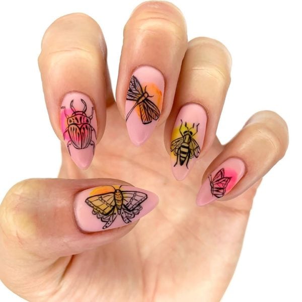 Creepy crawlies courtesy of @lauradidmynails