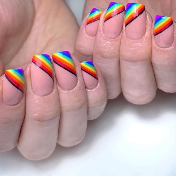 Lauren Holmes adds statement rainbow stripes