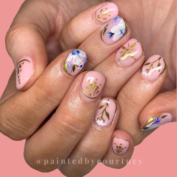 Pretty pink petals by @paintedbycourtney