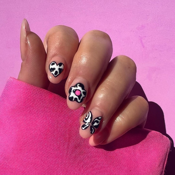 Udderly beautiful cow print nails - Scratch Magazine