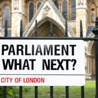 Parliament, Who Next? London Street Sign