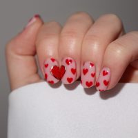 Valentine Heart Nails Final