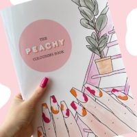 Courtney Lee Peachy Colouring Book