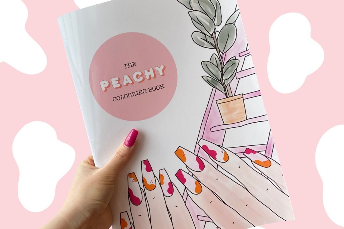 Courtney Lee Peachy Colouring Book