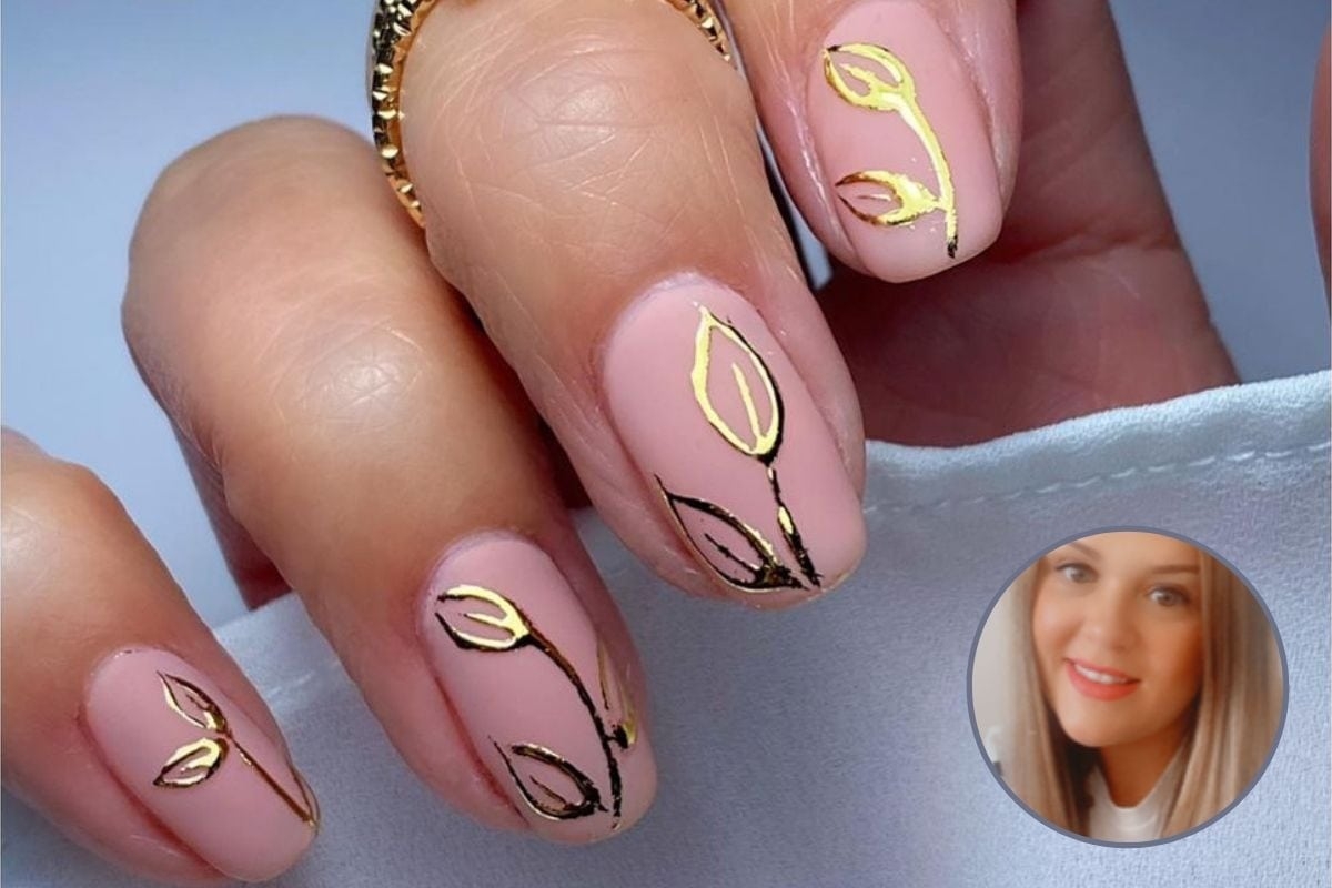 Nail Art Tutorial: Intricate Gold Foil Designs | Nailpro