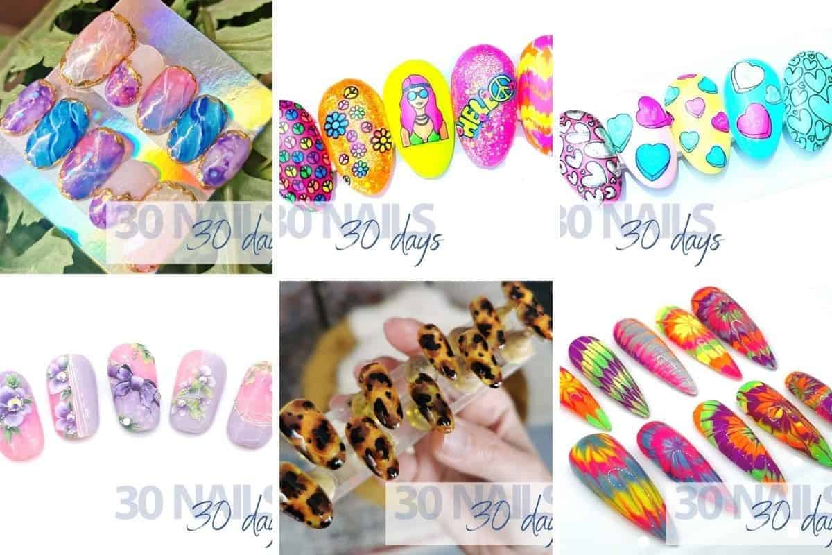 30 days30 nails expert art education thru’ April Scratch