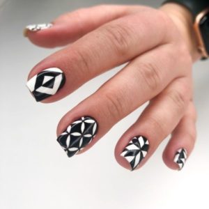 Diamond Grid Nails Jessica Prout Final