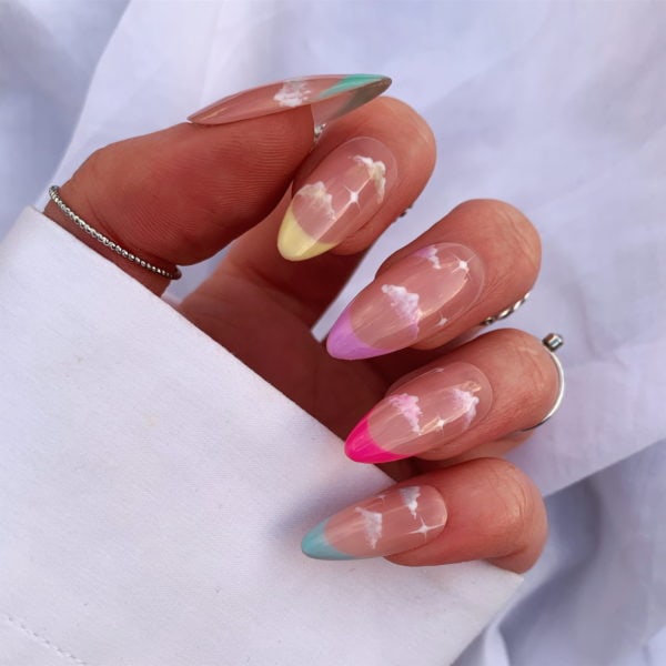 kimberley sargent colourful french tips w clouds