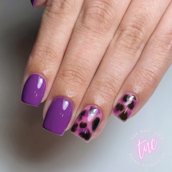 jessica smith purple nails