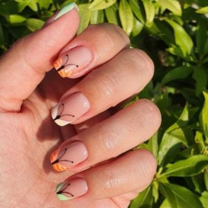 karen louise french tip butterfly final images