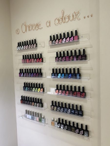 kirsty lamb salon nail colour display