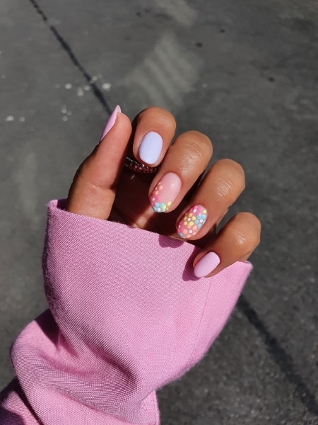 ravinder uppal pink floral nails