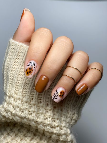 nails brown tortie nat baker