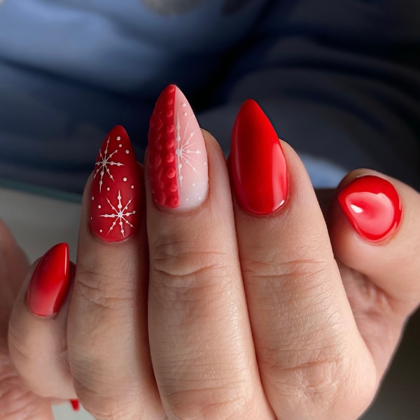 natalie kirk red christmas nails