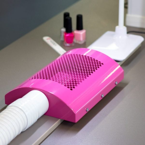 vodex salonair with fileoway desk top pod (optional upgrade) in pink from £715 + vat www.vodex.co.uk (1)