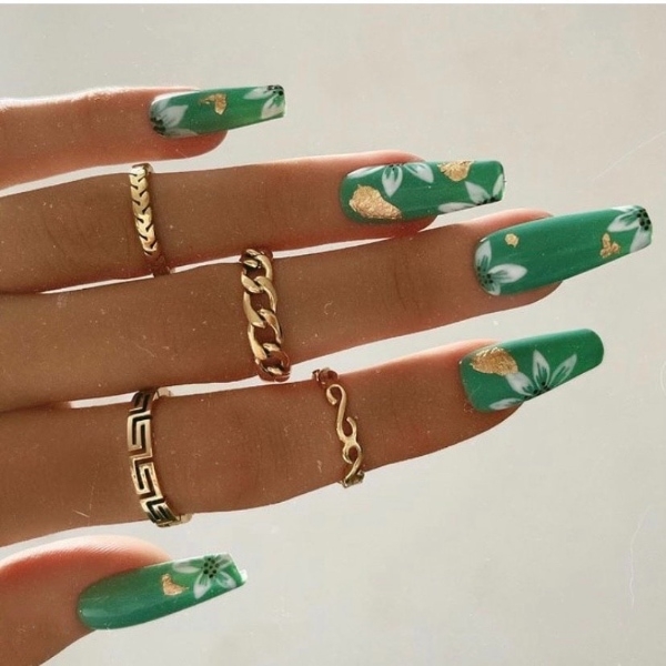 lucy greenman green nails