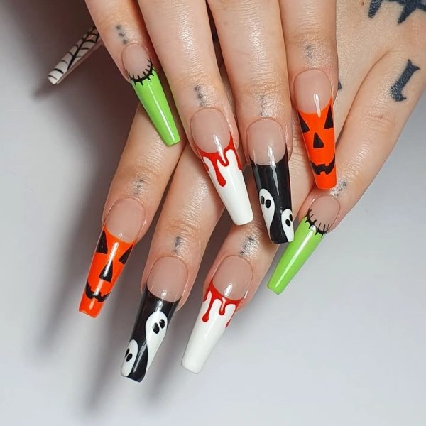 Halloween French nails - Scratch Magazine