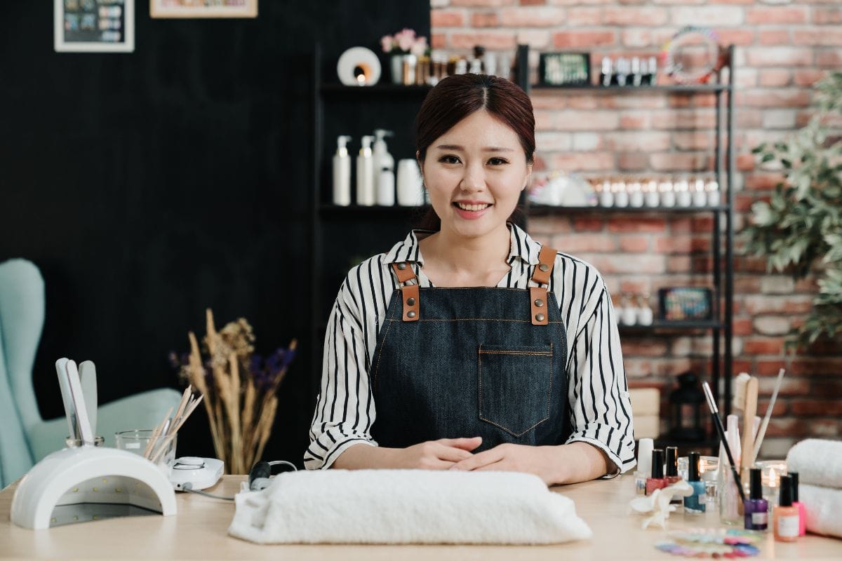 Nail Salon Tech Stock Image