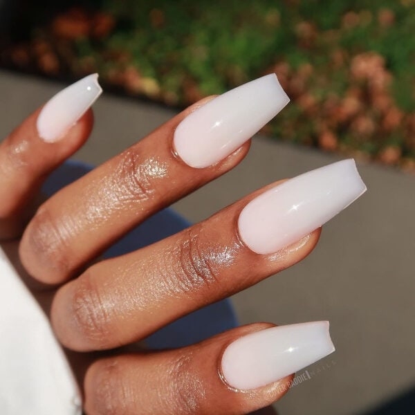 Buy Luxe White Glitter Ombre Gel Nails, Custom Press on Nails, Reusable  Nails, Stick on Nails, Coffin Fake Nails, Ombre Glitter Gel False Nails  Online in India - Etsy