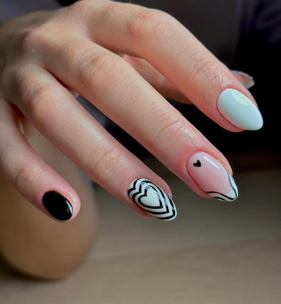 The Best Black Nail Designs to Wear in 2023 | Stylish Belles | Black nail  designs, Black and white nail art, Black nails