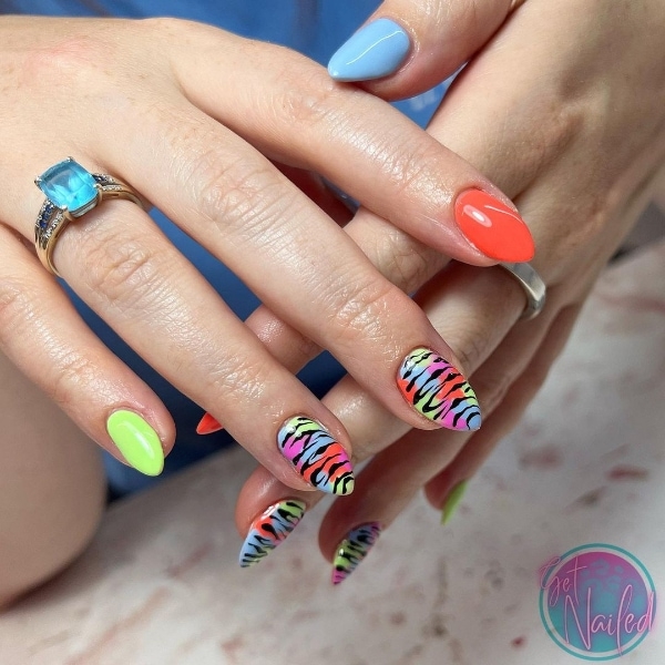 Zebra print nail art - Scratch Magazine