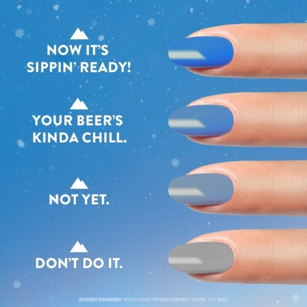 The Coors Light colour-changing nail polish you didn't know you needed -  Scratch Magazine