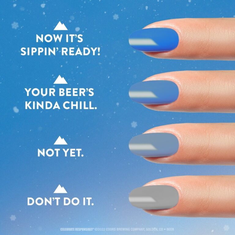 The Coors Light colourchanging nail polish you didn’t know you needed