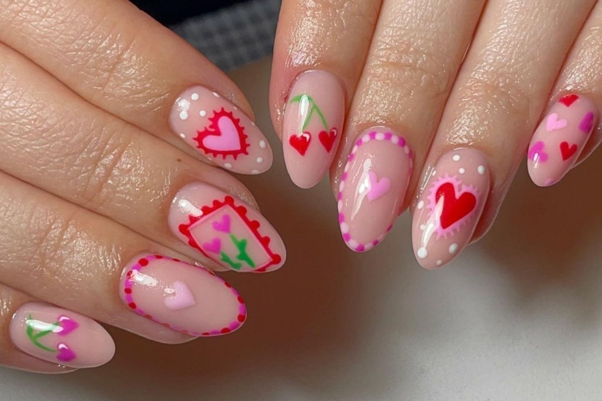 Nail Valentine's manicures with these 50 love-ly mix & match nails – Scratch