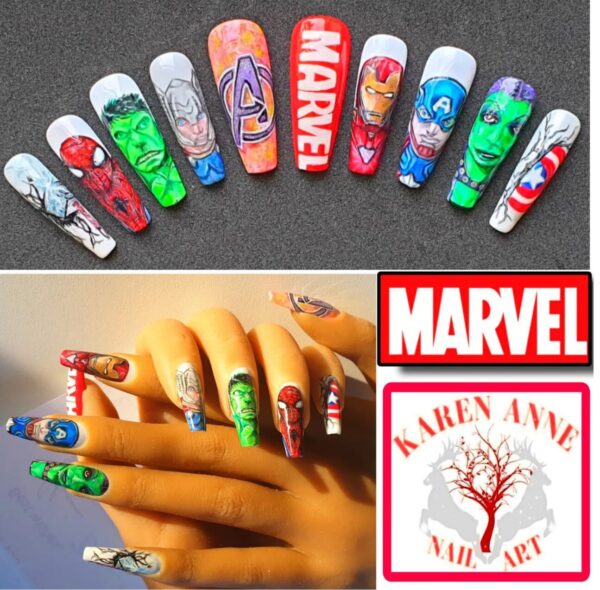 Karen Anne Nail Art The Avengers