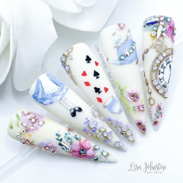 Lisa Johnston Nail Artist Alice In Wonderland