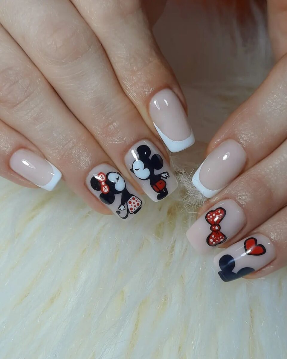 Mickey Inspired Disney Nails ❤️ • • • • #mickeynails #nails #nails💅  #nailart #nailsofinstagram #nailstyle #… | Mickey nails, Disneyland nails,  Disney acrylic nails